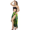 thumbnail image 5 of HAPPY BAY Women's Beach Bikini Swimwear Swim Cover up Wrap Bathing suit Summer Wraps Swimsuit Beachwear Sarong Coverups Skirts for Women One Size Shamrock Green, Tie Dye, 5 of 5