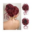 thumbnail image 1 of Synthetic Curly Wavy Hair Bun Messy Curly Chignon Claw Clip in Ponytail Hair Extension, 1 of 6