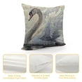 thumbnail image 4 of YINGXI Throw Pillow Cover Beauty Bird Portrait Elegant Animal Wings Lake Nature Pillow Case Decorative Square Cushion for Home Couch Bed 12x12in, 4 of 5