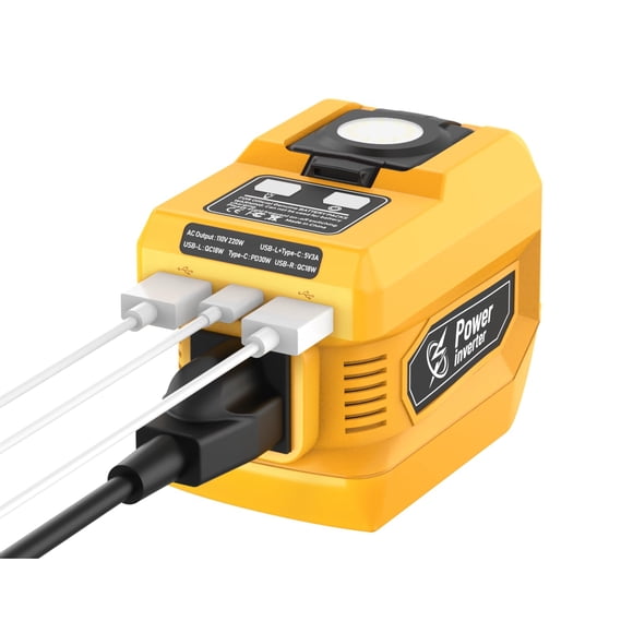 Inversor de Corriente Azocek 220W para Batería Dewalt 20V 110V CA