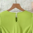 thumbnail image 6 of Ruyang Girls Puff Sleeves Big Swing Dress Bow A-line Waist-Hugging Dresses New Summer Style Temperament Fashionable Skirt for Girls, 6 of 9