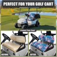 thumbnail image 4 of Uorisanigo Golf Cart Seat Elastic Golf Cart Replacement Front Seat Coconut Tree Print Adjustable Straps Golfs Carts Seats Protector Fit for EZGO/Yamaha/Club Car, 4 of 7