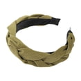 thumbnail image 2 of WZXFASHION Headbands for Women Solid Color Flannel Twist For Daily Outfits Green, 2 of 4