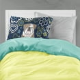 thumbnail image 2 of Carolines Treasures BB5070PILLOWCASE Blue Flowers English Bulldog  Fabric Standard Pillowcase Standard multicolor, 2 of 2