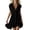 Summer dresses for women-Black#1, variant on Summer Dresses for Women 2026 Button-Down Flutter Sleeves Loose-Fit Casual Short Midi Dress with Ruffle Hem Pink S