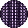 thumbnail image 1 of Ahgly Company Machine Washable Indoor Round Transitional Deep Purple Area Rugs, 7' Round, 1 of 7