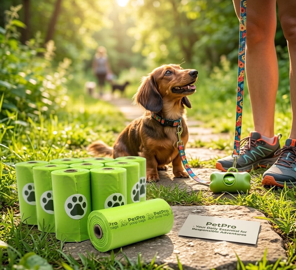 PetPro Poop Bags - Ultra Durable, Leak-Proof Dog Waste Bags & Cat Litter Bags, Extra Thick, Easy to Open, Value Pack Refill Rolls (200)