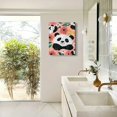 thumbnail image 4 of FCXZI Panda Bear Flowers Leaves Canvas Wall Art Home Decor 12x16 12x16in, 4 of 5