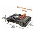 thumbnail image 3 of Martin VT-8000 Butane Camping Stove - Portable Single Gas Burner for Outdoor Camp Cooking, 3 of 7