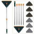 thumbnail image 2 of Cleaning Mop 360° Rotatable Adjustable Length Triangular Mop Soft Super Water Absorption Dry and Wet Wall Cleaning Mop for Floor Wall Window Cleaning, 2 of 10