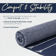 Gayo Handmade Organic Yoga Mat made with 100% Organic Cotton Yoga Mat - Natural Yoga Rug for Exercise, Workout, Fitness Rug - Hand Weaved, Washable - 74 inches X 26 Inches