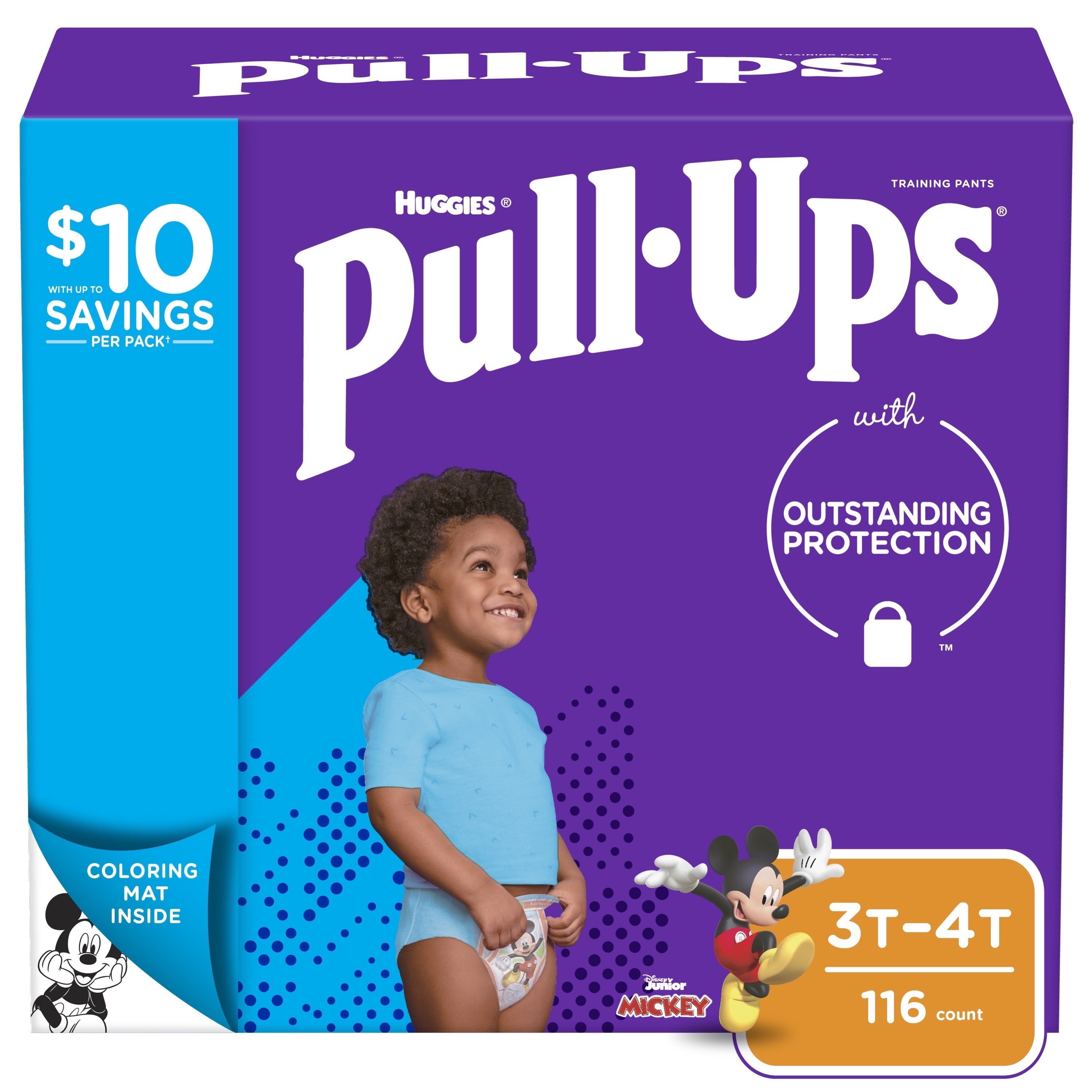 2 x 26 Stück Huggies Pull-Ups Trainingshöschen für Jungen Gr. 4 / M