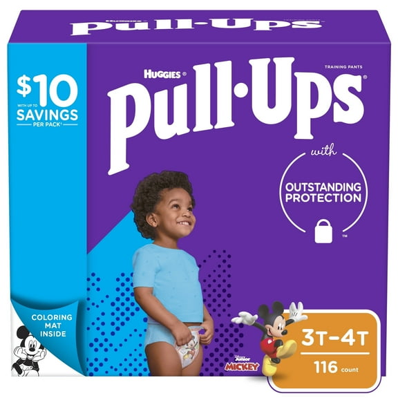 Pull-Ups Boys' Learning Designs Training Pants, 3T-4T, 116 Ct
