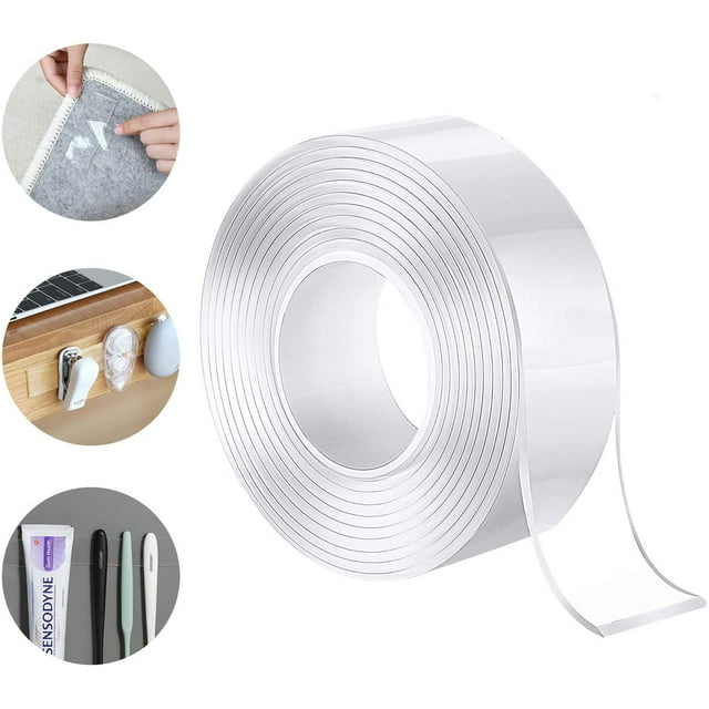 Cinta adhesiva de doble cara Extra fuerte 5M Nano Cintas adhesivas de doble cara Tiras adhesivas removibles transparentes Zhivalor LN-0666