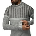 thumbnail image 4 of X RAY JEANS Mens Ribbed Pattern Turtleneck Sweater, Ecru, M, 4 of 5