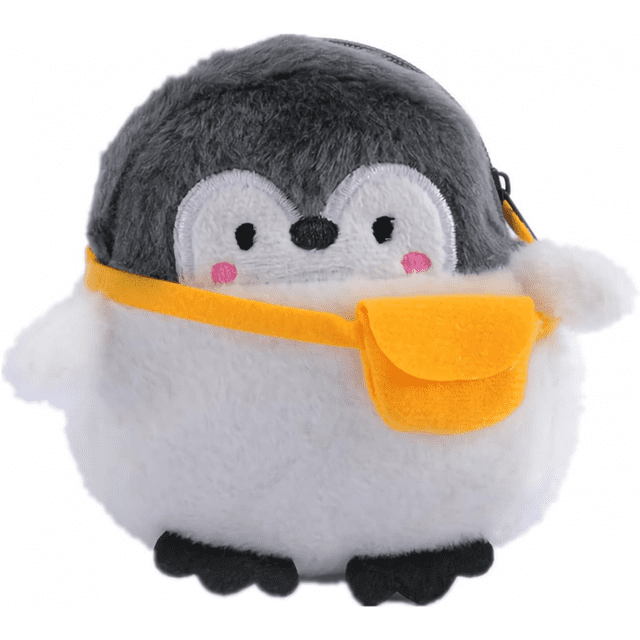 Cartera de pingüino kawaii, novedad, bolso kawaii, mini bolsa de maquillaje, cosas, billetera bonita, monedero pequeño, accesorios