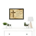 thumbnail image 2 of Ten 10 Commandments Cross Christian Quote A4 Artwork Framed Wall Art Print, 2 of 4