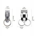 thumbnail image 3 of HOTYA Car Key Ring Double/ Single Ring Belt Clip Keychain for Outdoor Camping Hiking, 3 of 13
