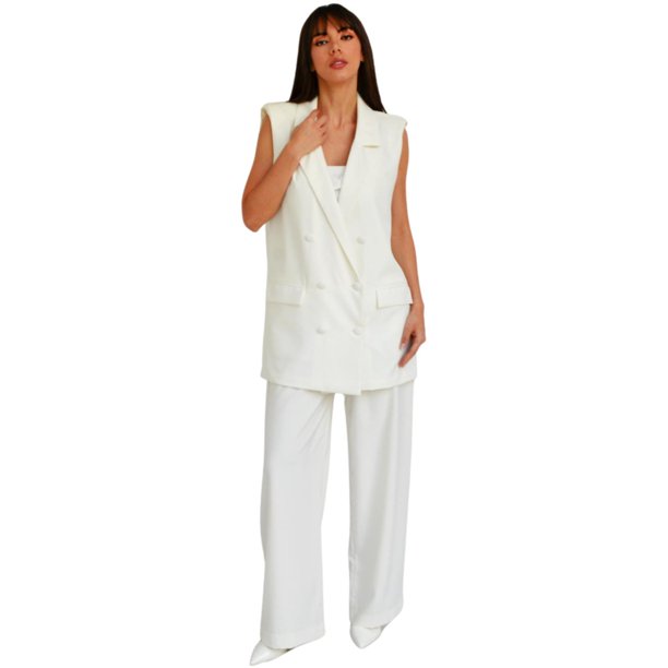 Conjunto de vestir Roman Fashion /Juvenil, 1030 (Blanco) blanco G Roman Fashion SET-ST-1030-BLANCO