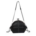 thumbnail image 3 of Bolso de Hombro con Cadena Yuyangstore Pequeño Tipo Cartera Negro, 3 of 8