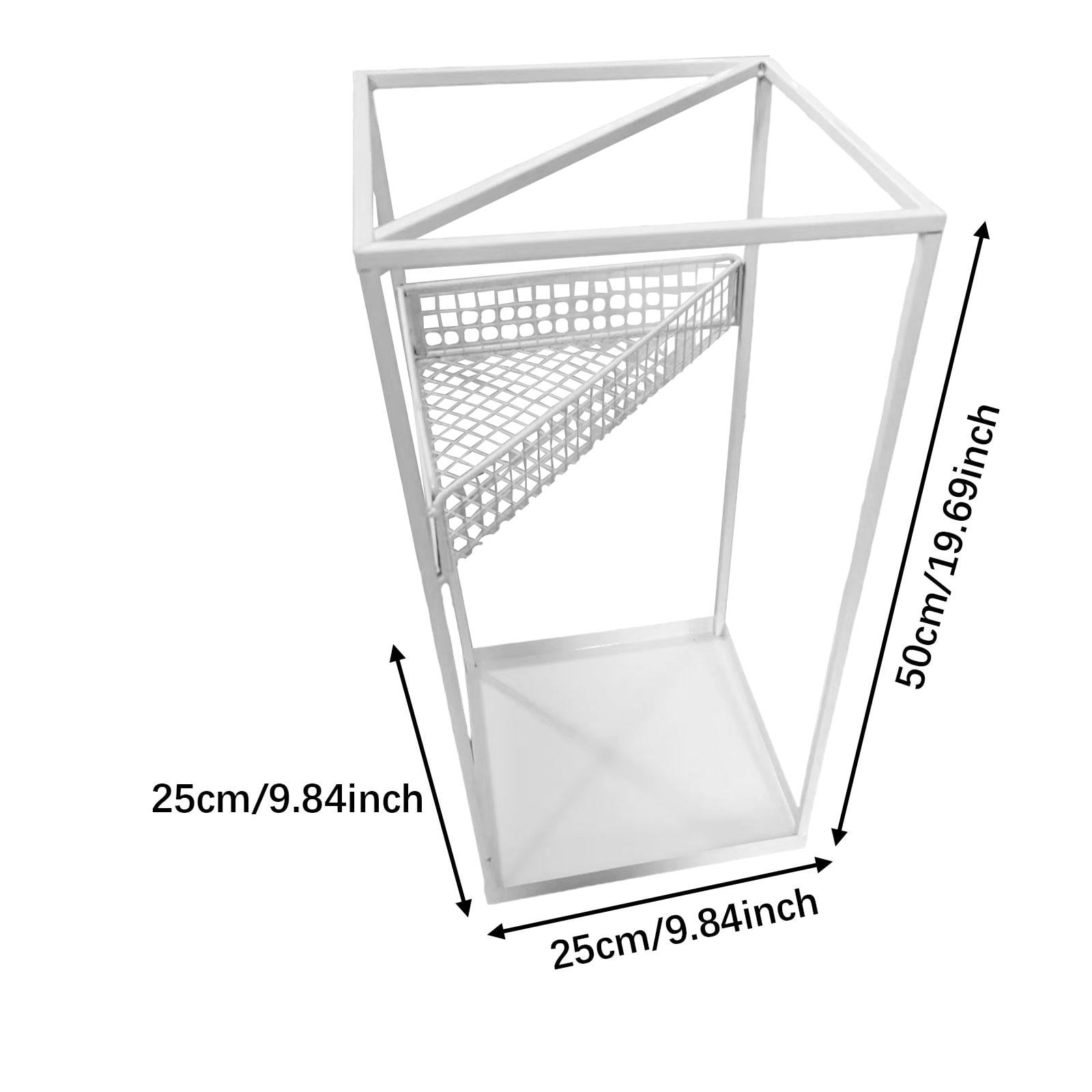 Fiocias Umbrella Stand Barrel Large Capacity Modern Organizer Decor Umbrella Holder Rack White