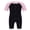 Pink&Black, variant on Kids Boys One Piece Rash Guard Swimsuit Short Sleeve Water Sports Swimwear 4-16 Pink&Black 14