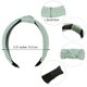 thumbnail image 3 of ZHAOCHENG 8 piezas de diademas para mujeres, diademas anchas anudadas, diadema turbante ancha anudada, bandas para el cabello con nudo cruzado, accesorios elásticos para el cabello para mujeres y niña, 3 of 5