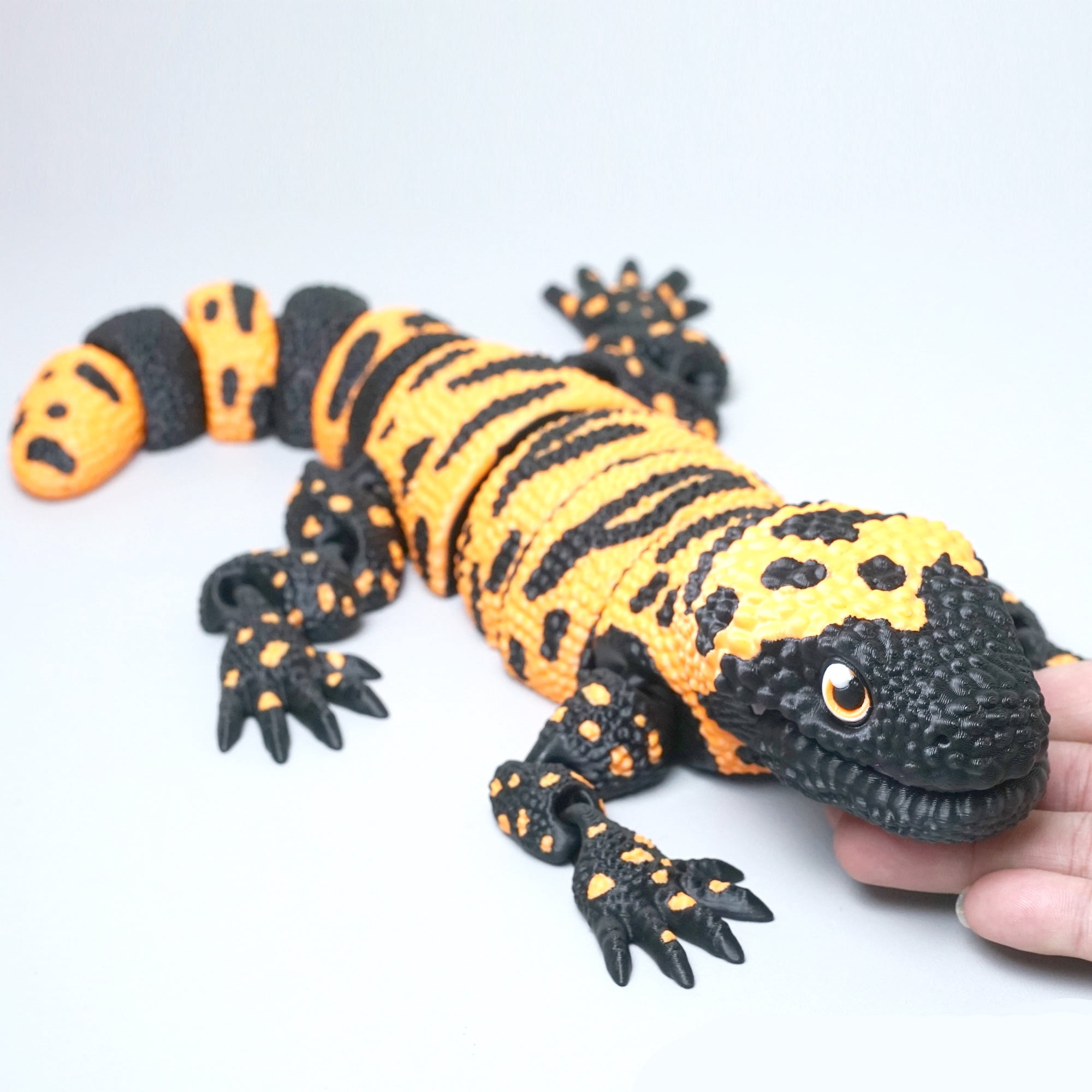3D Printed lizard,Flexible Joint Animal lacertid Figurines,Realistic Eyes, Home Office Decor,Fidget Toy for Adults Teens Boy Festival Gifts