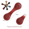 thumbnail image 5 of Vintage Design Magnetic Leather Bookmark, Perfect Personalized Gift For Book Lovers, Strong Magnets With Easy To Use Grip (1PCS), 5 of 5