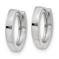 thumbnail image 2 of TheJewelryHut Designer 14k White Gold Round Hinged Hoop Earrings, 2 of 2