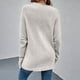 thumbnail image 5 of Suéteres para mujer Suéter de manga larga Pullove con cuello en V Camisa de color sólido de moda Suéter Tops Odeerbi  ODB-3, 5 of 9
