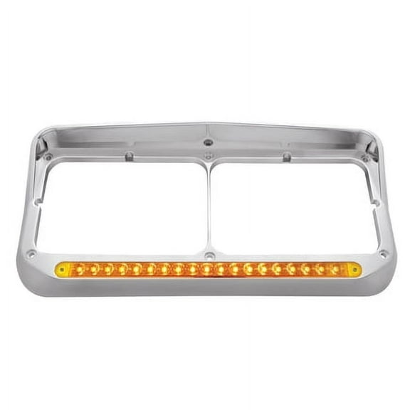 United Pacific 32346 Headlight Bezel   19 Led, Rectangular, Dual, With