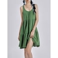 thumbnail image 6 of Coduop Women Cotton linen Sleeveless A-line Tank Dress-Both for Home Nightgown and Going Out Dress, 6 of 9
