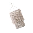 thumbnail image 2 of Pantalla de lámpara de macramé moderna, pantalla tejida a mano, cubierta de luz colgante de techo bohemio para sala de estar, guardería, hogar, Zulema Pantalla Macramé, 2 of 6