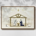 thumbnail image 2 of Away in a Manger Collection A - Framed Gallery Wrapped Holiday Canvas - 27 x 41 - Rosewood Frame, 2 of 8