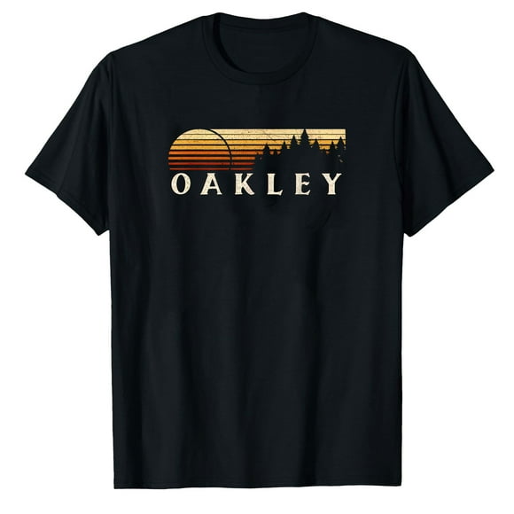 AALJY Oakley, KY Vintage Evergreen Sunset T-Shirt Rétro Années 80