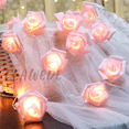 thumbnail image 2 of Cadena De Luz Decorativa Led Flor Rosas Rosas, 2 of 5