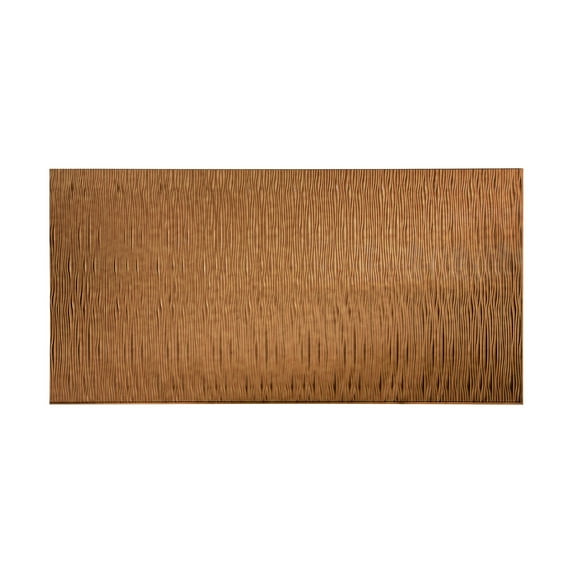 Fasade - Waves Vertical Antique Bronze Decorative Wall Panel - Fast and Easy Installation (4' X 8' Panel)