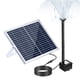 thumbnail image 1 of Fuente Bomba de fuente solar de 10 W con panel solar grande 3 boquillas máx. Altura del agua 100 cm para baño de pájaros, pecera, estanque pequeño, decoración de jardín, 1 of 8