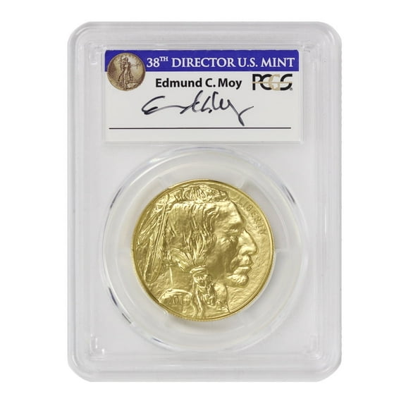 2019 1oz American Gold Buffalo Coin MS-70 First Day of Issue Moy Label $50 PCGS MS70 U.S. Mint
