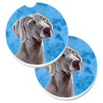 thumbnail image 1 of Blue Weimaraner Set of 2 Cup Holder Car Coaster, 1 of 1