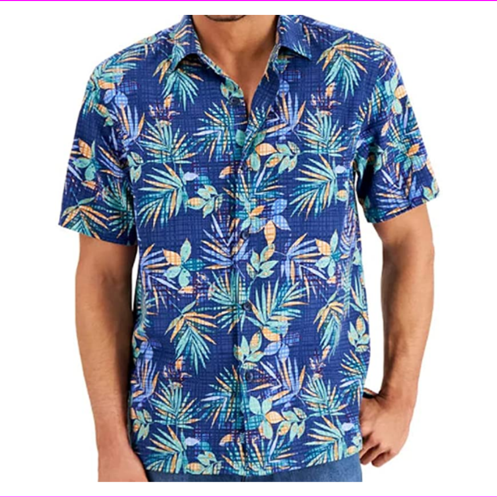Island Republic 100% Silk Camp Shirt 