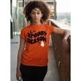 thumbnail image 3 of Spooky Season Halloween Shirt Cute Ghost Costume Unisex Men's T-shirt, 2XL, Orange, 3 of 6