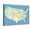 Canvas, variant on Art.com Usa Map With Names Of States And Cities Stretched Canvas Print Wall Art by IndianSummer, 32" x 24"