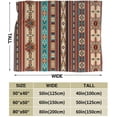 thumbnail image 5 of Southwest Aztec Western Throw Blanket Soft Flannel Blanket Warm Blankets Lightweight Tufted Fuzzy Flannel Fleece for All Seasons,Bed Couch/Sofa/Chair (Southwest Aztec Western, 50"×60"), 5 of 6