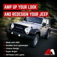 thumbnail image 3 of AMERICAN MODIFIED Armor Grille w/Off-Road Lights, 07-18 Jeep Wrangler JK, White, 3 of 8