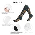 thumbnail image 5 of Lsque Cigar Pattern Sport Compression Socks for Men & Women 15-20 mmHg Knee High Nurse Pregnant Running Medical and Travel Athletic, 5 of 6