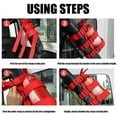 thumbnail image 5 of PENGXIANG Black Roll Bar 3 lb Fire Extinguisher Holder Mount Strap for Jeep Wrangler Unlimited CJ YJ LJ TJ JK JKU JL JLU Adjustable Extinguisher Mounting Bracket Strap for Jeep Gladiator JT, 5 of 7