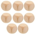 thumbnail image 1 of Shisuyan 8pcs Blank Wooden Dices Unfinished Diy Block 6 Sided Mini Wood Square Cubes Rounded Corners For Diy Craft Projects Games Parties, 1 of 8