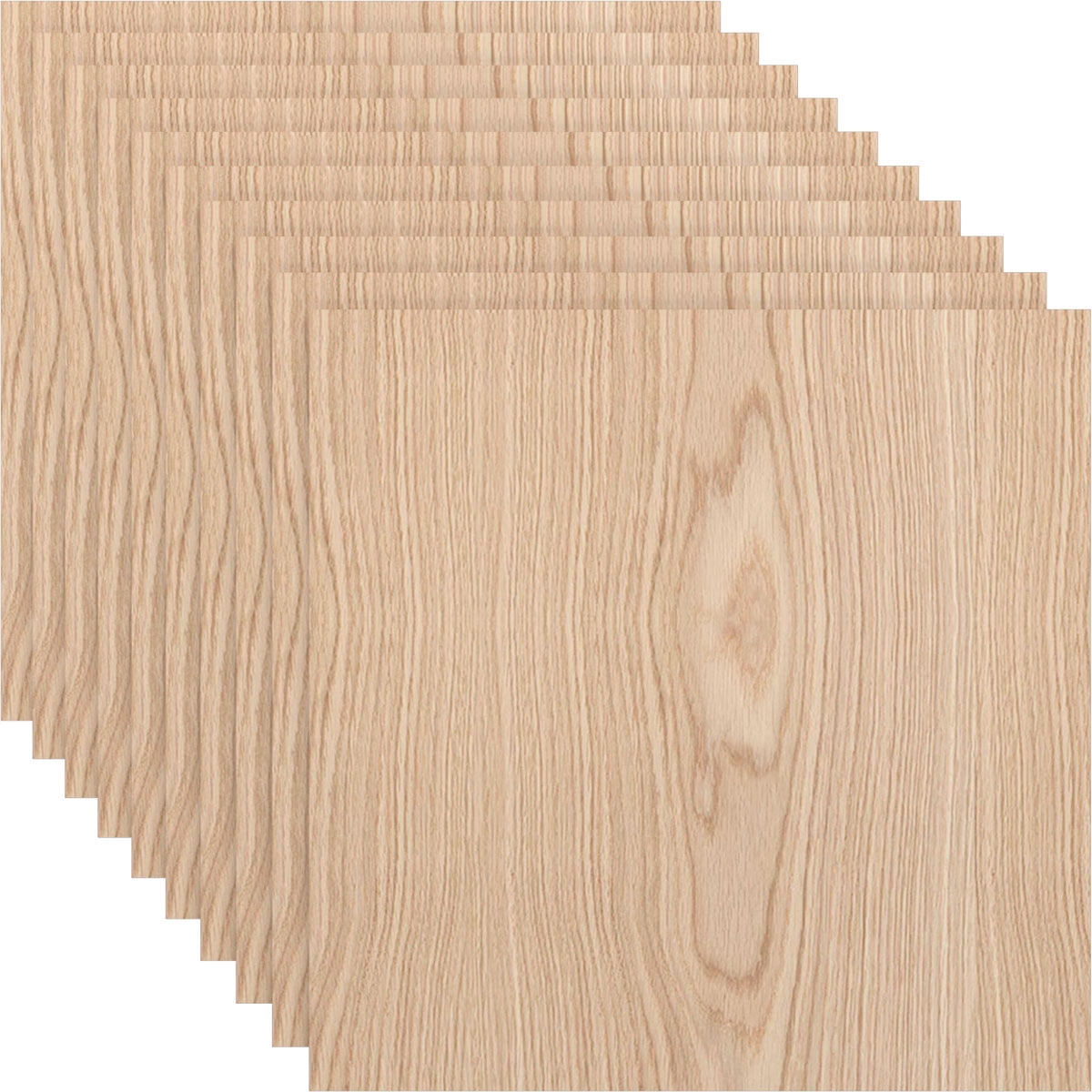 Ekena Millwork 23 3/4"W x 23 3/4"H x 1/4"T Wood Hobby Boards, Red Oak (10-Pack)